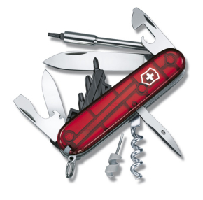 1.7605.T Victorinox CyberTool 29 Red translucent Нож складной