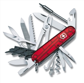 1.7775.T Victorinox CyberTool 41 Red translucent Нож складной