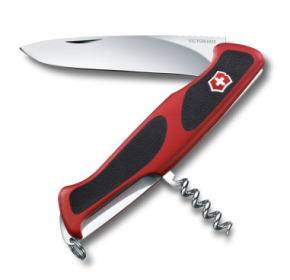 0.9523.C Victorinox RangerGrip 130мм 5 функций красно-чёрный