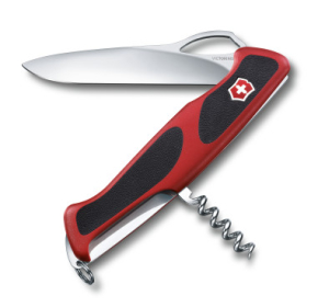 0.9523.MC Victorinox RangerGrip 130мм 5 функций красно-чёрный