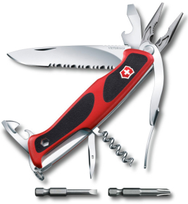 0.9728.WC Victorinox RangerGrip 130мм Handyman 17 функций красно-чёрный