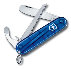 0.2373.T2 Victorinox My first victorinox 84мм/ полупрозрачный синий Нож армейский