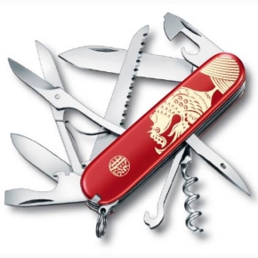 1.3714.E6 Нож перочинный Victorinox LE2017 Huntsman Year of the Rooster 91мм 16функций красный, подарочная коробка