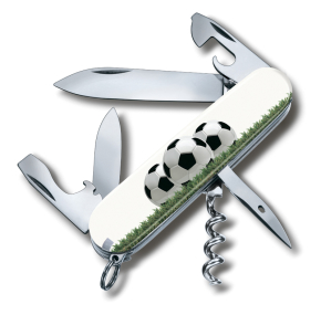 1.3603 SOCCER II Нож перочинный Victorinox Spartan Футбольное поле, 91 мм, 12 функций, лезвие и инструменты из нержавеющей стали, рукоять из белого пластика