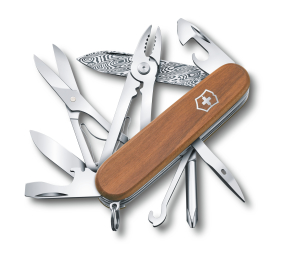 1.4721.J18 Нож перочинный Victorinox Damast 91мм 15функций дерево подар.коробка