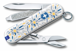 0.6223.L2109 Нож перочинный Victorinox Classic LE2021 Alpine Edelweiss (0.6223.L2109) 58мм 7функций карт.коробка