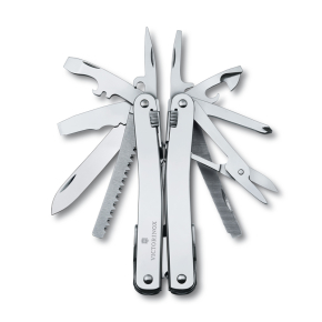 3.0224.N Мультитул VICTORINOX SwissTool Spirit X, 105 мм, 205 г, 26 функций, нержавеющая сталь, в комплекте нейлоновый чехол